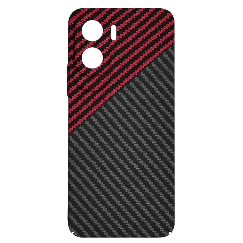 Θήκη για Honor 90 Lite, Techsuit, Carbonite FiberShell, Μαύρο Κόκκινο