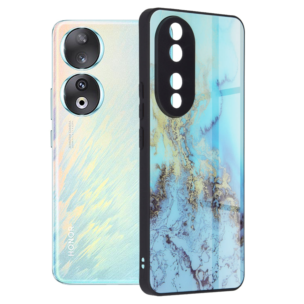 Case for Honor 90, Techsuit, Glaze, Blue