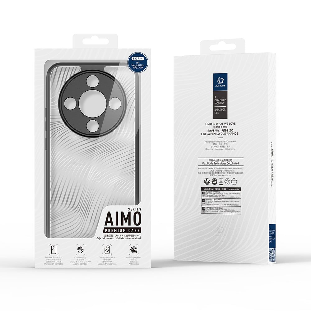 Θήκη για Honor Magic8 Lite, DUX DUCIS, Aimo, Μαύρο