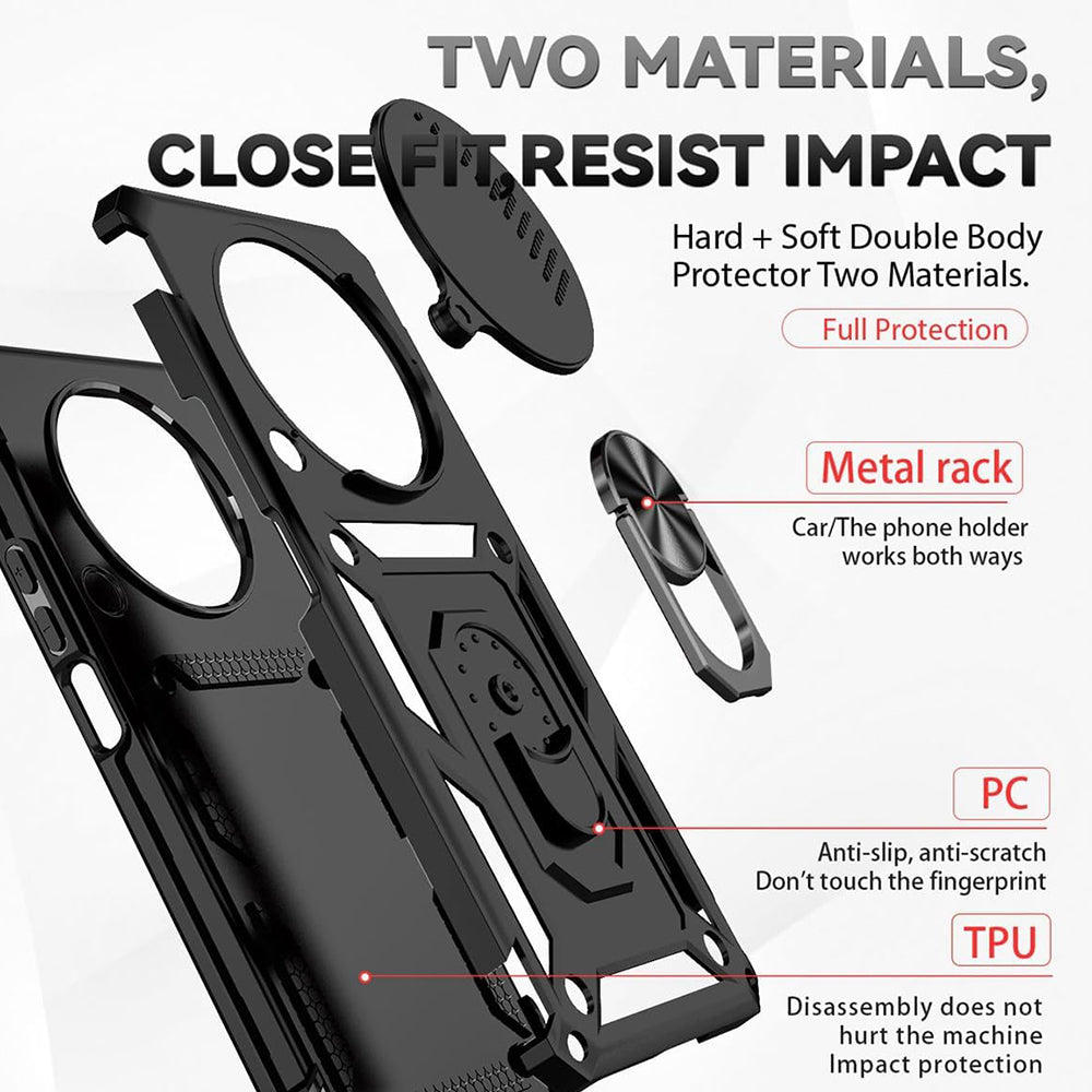 Case for Honor Magic8 Lite, Techsuit, CamShield, Rose Gold