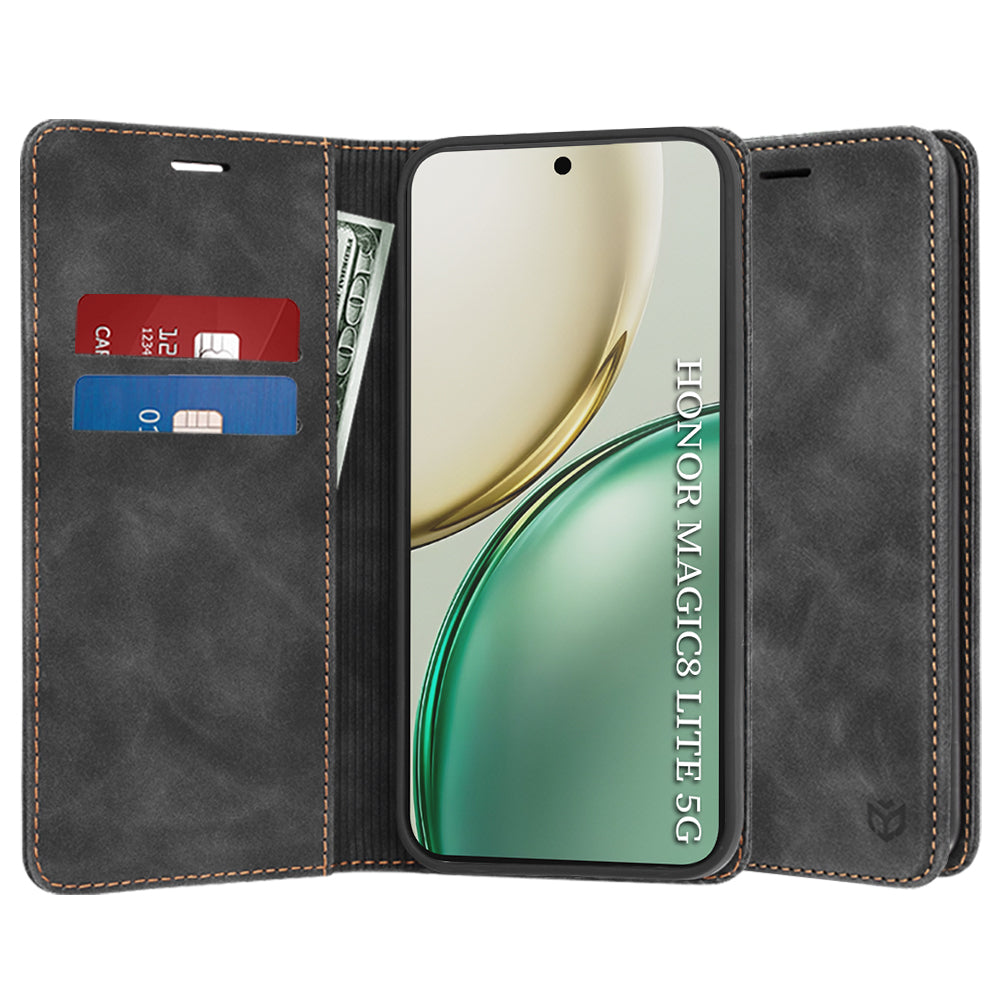 Case for Honor Magic8 Lite, Techsuit, Confy, Black