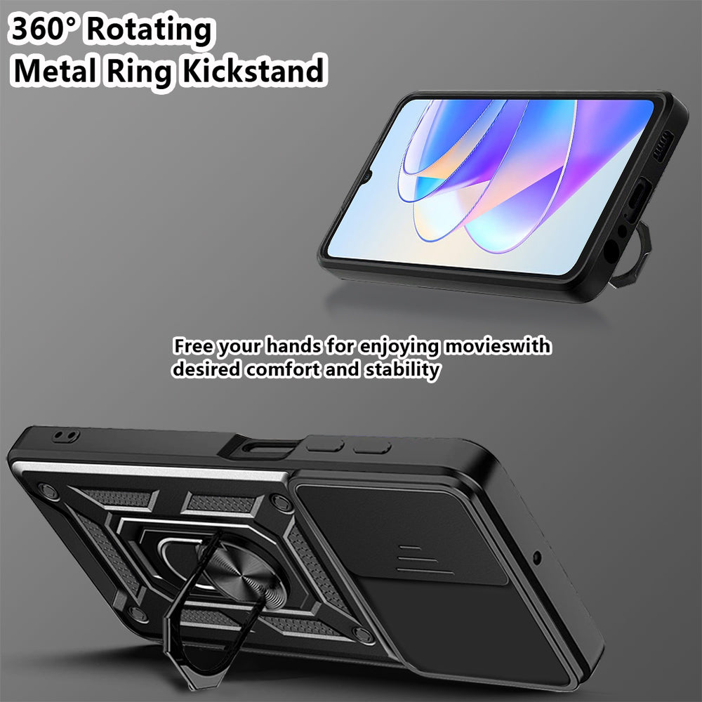 Θήκη για Honor X7a, Techsuit, CamShield, Μαύρο