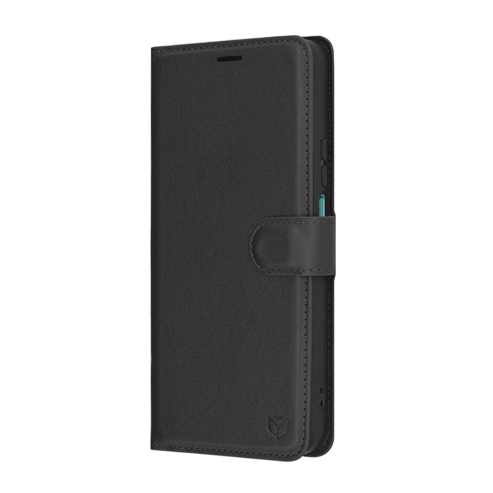 Θήκη για Honor X7c / 200 Smart, Techsuit, Δερμάτινο Φολιο, Μαύρο
