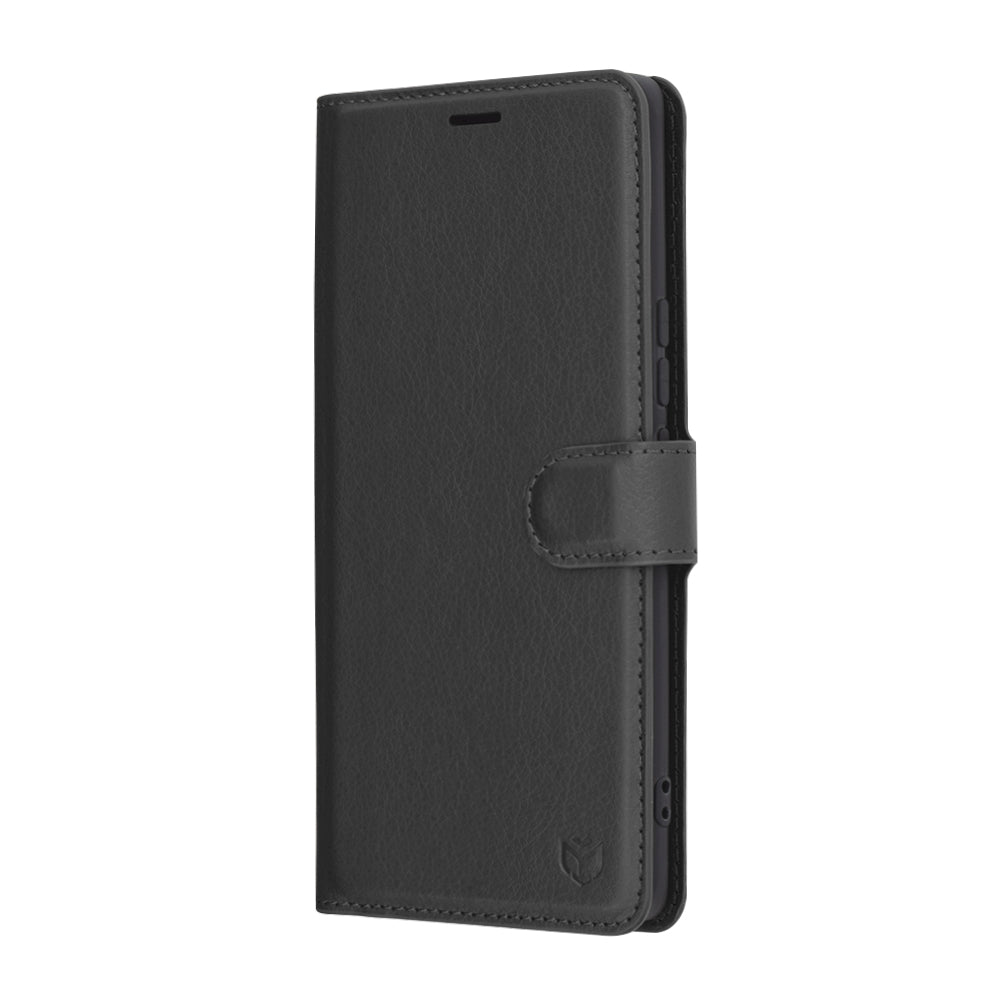 Θήκη για Honor X9c / Magic7 Lite, Techsuit, Δερμάτινο Φύλλο, Μαύρο