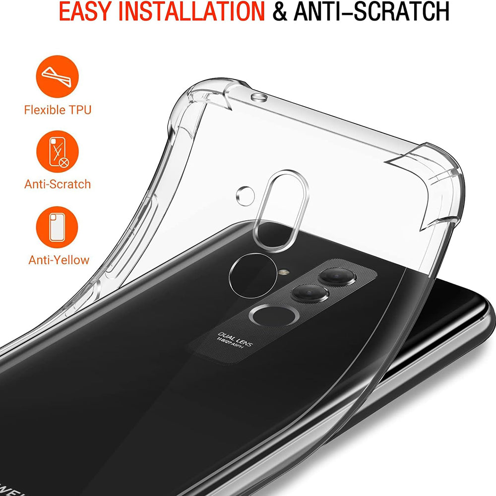Θήκη για Huawei Mate 20 Lite, Techsuit, Ανθεκτική σε Κρούσεις Διαφανής, Διάφανη