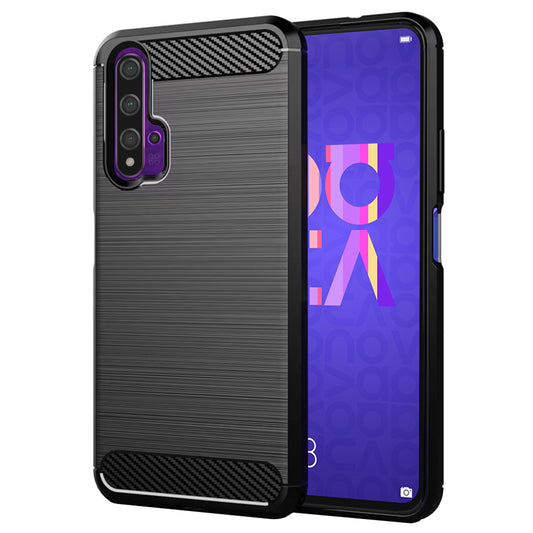 Θήκη για Huawei nova 5T / Honor 20, Techsuit, Carbon, Μαύρο