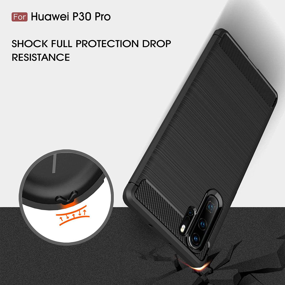 Case for Huawei P30 Pro New Edition / P30 Pro, Techsuit, Carbon, Black