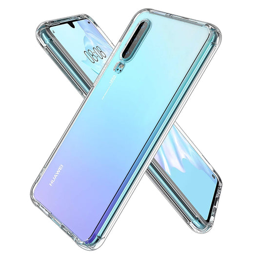 Θήκη για Huawei P30, Techsuit, Ανθεκτική σε Κρούσεις Διαφανής, Διάφανη