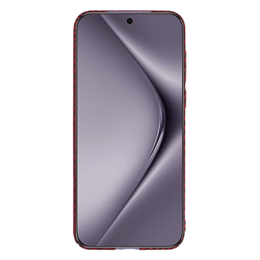 Case for Huawei Pura 70 Pro, Techsuit, Carbonite FiberShell, Red