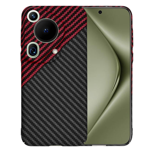 Θήκη για Huawei Pura 70 Ultra, Techsuit, Carbonite FiberShell, Μαύρο Κόκκινο
