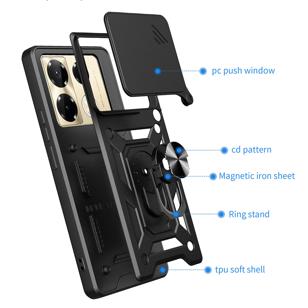 Θήκη για Infinix Note 40 Pro+, Techsuit, CamShield, Ροζ