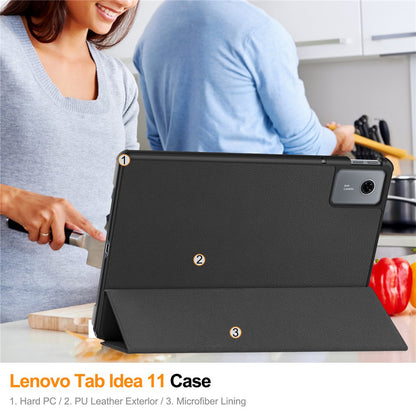 Θήκη για Lenovo Idea Tab 11, Techsuit, FoldPro, Μαύρο