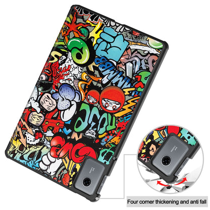 Θήκη για Lenovo Idea Tab 11, Techsuit, FoldPro Urban Vibe, Πολύχρωμη