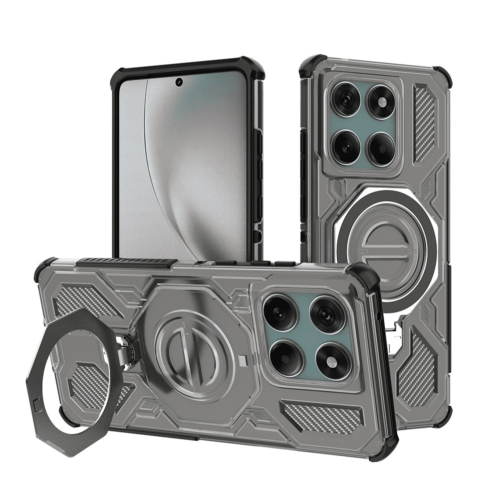 Case for Motorola Edge 60 Pro, Techsuit, Carbon Shield Pro, Smoke