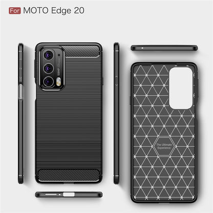 Case for Motorola Edge 20, Techsuit, Carbon, Black