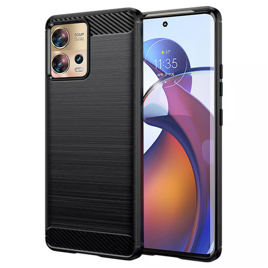 Θήκη για Motorola Edge 30 Fusion, Techsuit, Carbon, Μαύρο