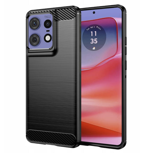 Θήκη για Motorola Edge 50 Pro, Techsuit, Carbon, Μαύρο