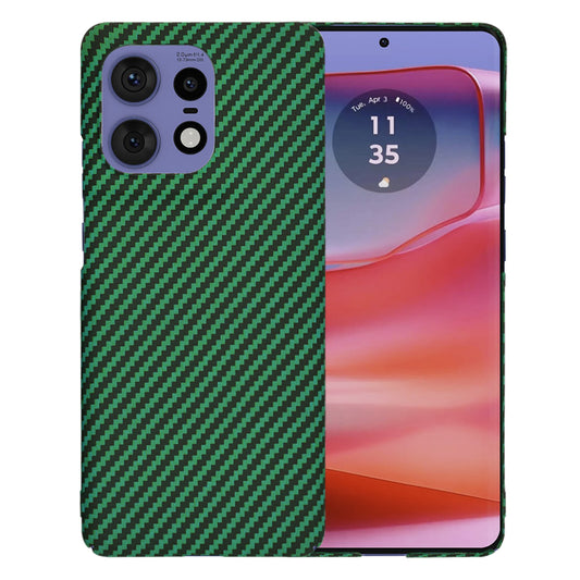 Θήκη για Motorola Edge 50 Pro, Techsuit, Carbonite FiberShell, Πράσινο