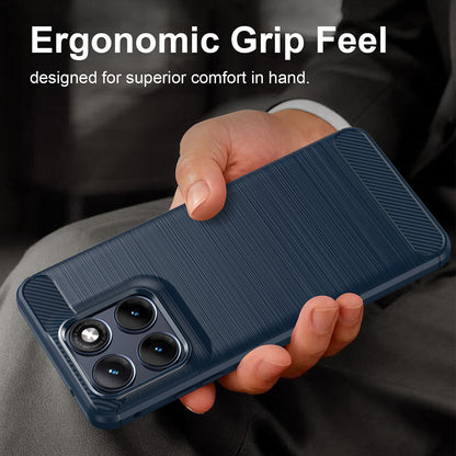 Case for Motorola Edge 70 Fusion, Techsuit, Carbon, Blue