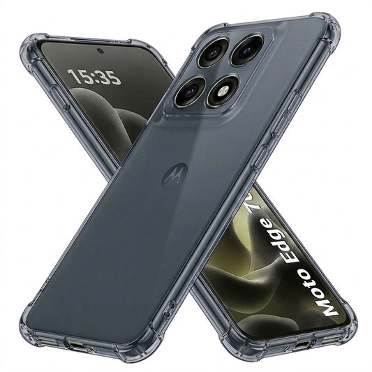 Θήκη για Motorola Edge 70 Pro, Techsuit, Ανθεκτική σε Κρούσεις Διαφανής, Καπνιστή