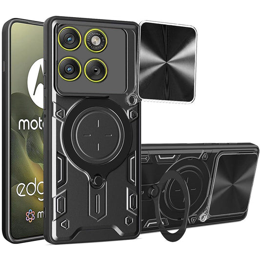 Case for Motorola Edge 70, Techsuit, CamGuard Pro, Black