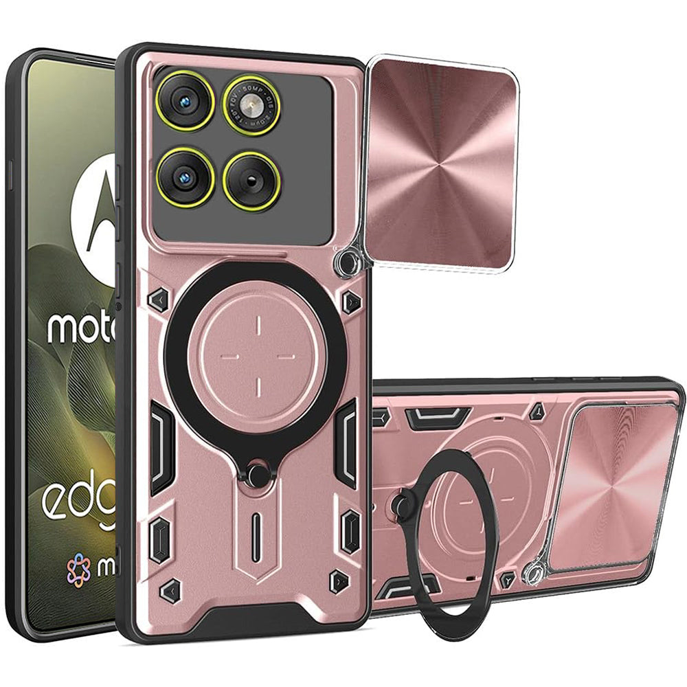 Θήκη για Motorola Edge 70, Techsuit, CamGuard Pro, Ροζ Χρυσή