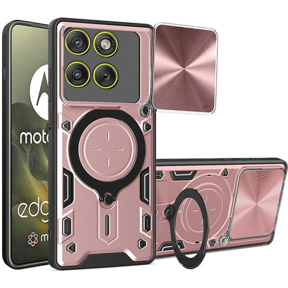 Θήκη για Motorola Edge 70, Techsuit, CamGuard Pro, Ροζ Χρυσή
