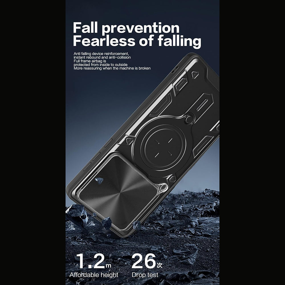 Θήκη για Motorola Edge 70, Techsuit, CamGuard Pro, Ροζ Χρυσή