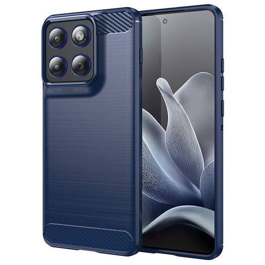 Θήκη για Motorola Edge 70, Techsuit, Καρμπόν, Μπλε
