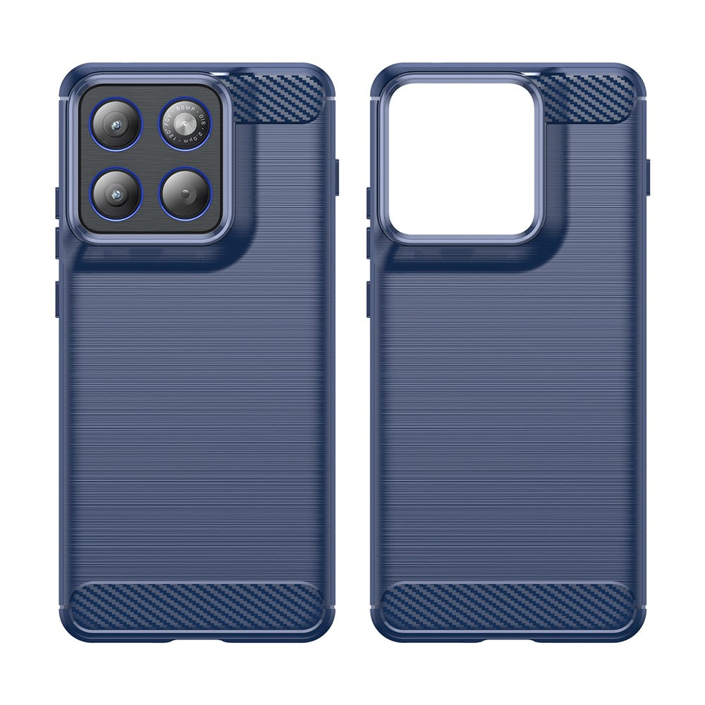 Θήκη για Motorola Edge 70, Techsuit, Καρμπόν, Μπλε