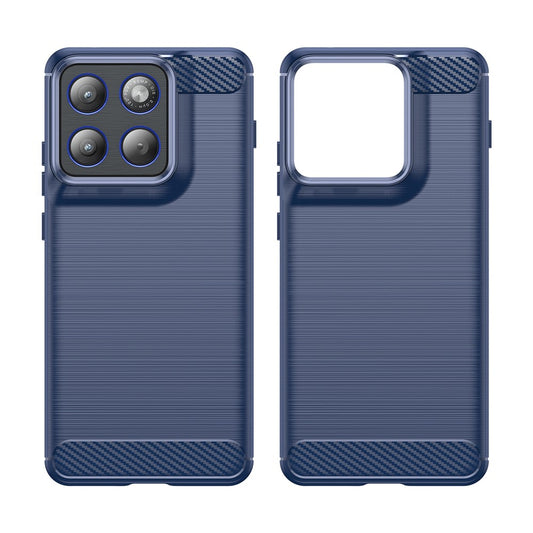 Θήκη για Motorola Edge 70, Techsuit, Καρμπόν, Μπλε