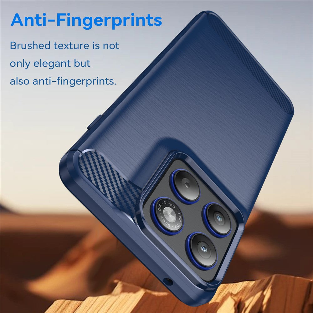 Θήκη για Motorola Edge 70, Techsuit, Καρμπόν, Μπλε