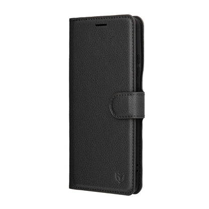 Θήκη για Motorola Edge 70, Techsuit, Leather Folio, Μαύρη