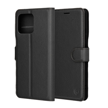 Θήκη για Motorola Edge 70, Techsuit, Leather Folio, Μαύρη