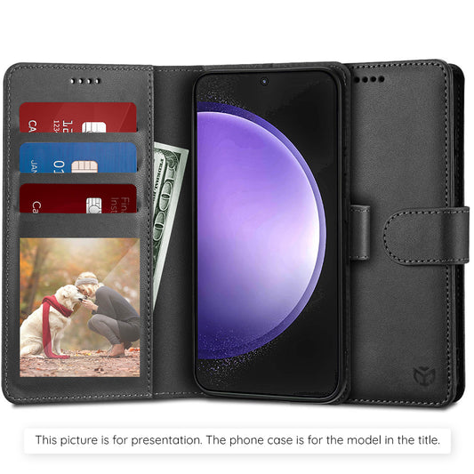 Θήκη για Motorola Moto E15 / G05, Techsuit, Diary Book, Μαύρη