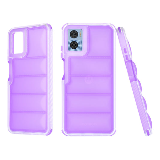 Θήκη για Motorola Moto E22i / E22, Techsuit, Wave Shield, Μωβ