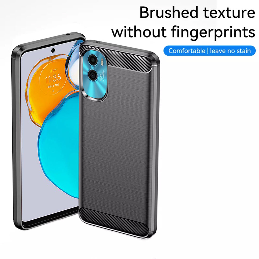 Case for Motorola Moto E22s, Techsuit, Carbon, Black