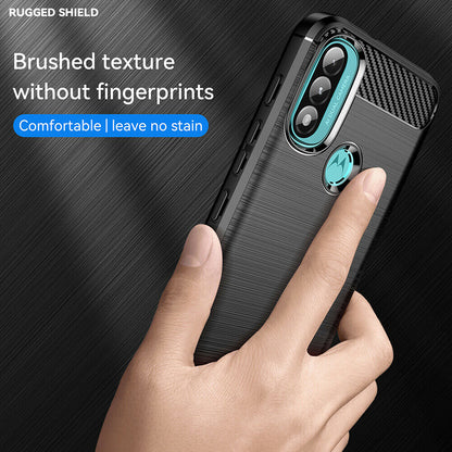 Θήκη για Motorola Moto E40 / E30 / E20, Techsuit, Carbon, Μαύρο