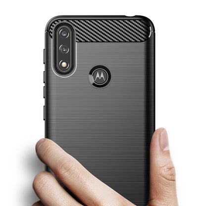 Θήκη για Motorola Moto E7i Power / E7 Power, Techsuit, Carbon, Μαύρο