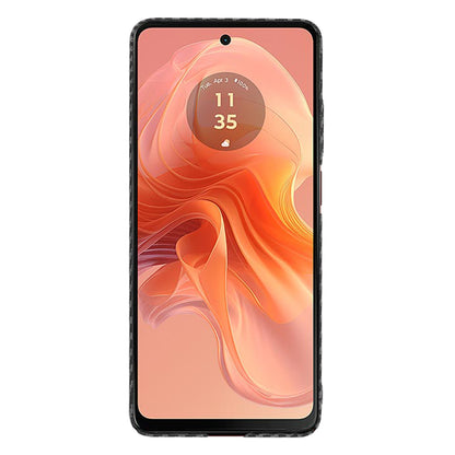 Θήκη για Motorola Moto G04s / E14 / G04 / G24, Techsuit, Carbonite FiberShell, Μαύρη