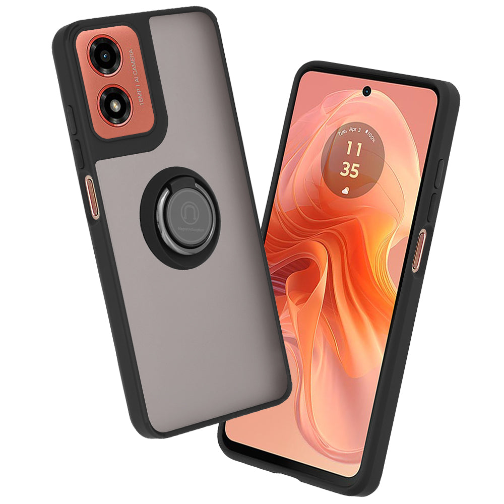 Θήκη για Motorola Moto G04s / E14 / G04 / G24, Techsuit, Glinth, Μαύρη