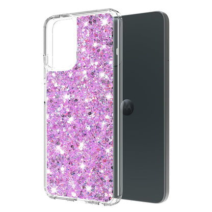 Case for Motorola Moto G14, Techsuit, Sparkly Glitter, Magenta