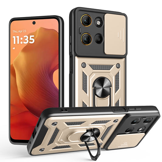 Θήκη για Motorola Moto G15 / G15 Power, Techsuit, CamShield, Χρυσή