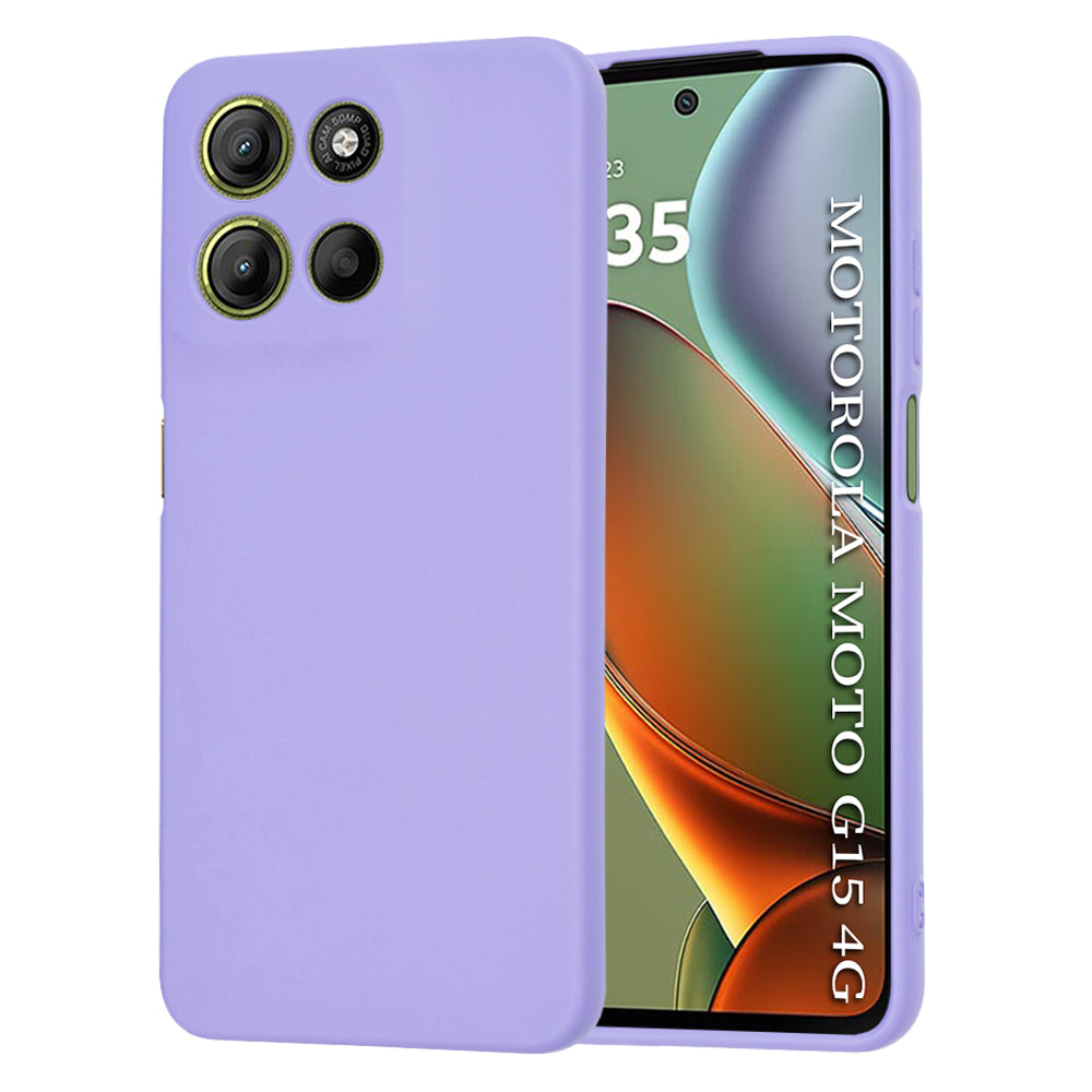 Case for Motorola Moto G15 / G15 Power, Techsuit, SoftFlex, Light Purple
