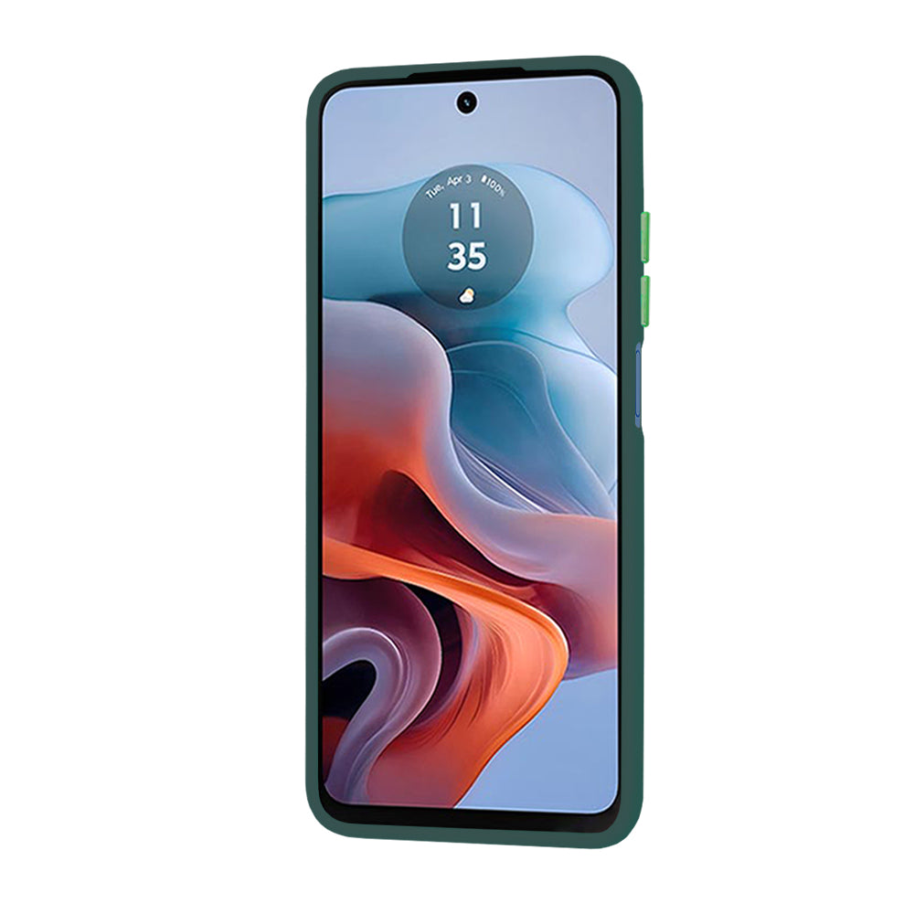 Case for Motorola Moto G45 / G34, Techsuit, HaloFrost, Green