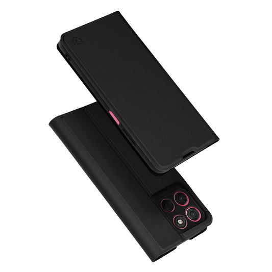 Θήκη για Motorola Moto G67 Power / G57 Power, Techsuit, Magskin Book, Μαύρη