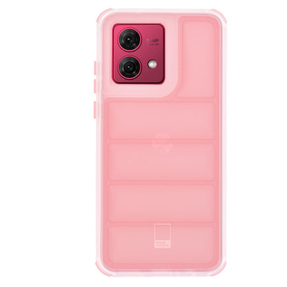 Case for Motorola Moto G84, Techsuit, Wave Shield, Pink