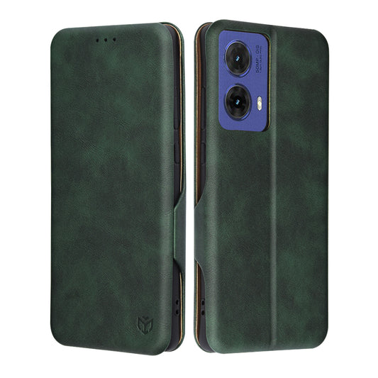 Θήκη για Motorola Moto G85, Techsuit, Safe Wallet Plus, Πράσινη