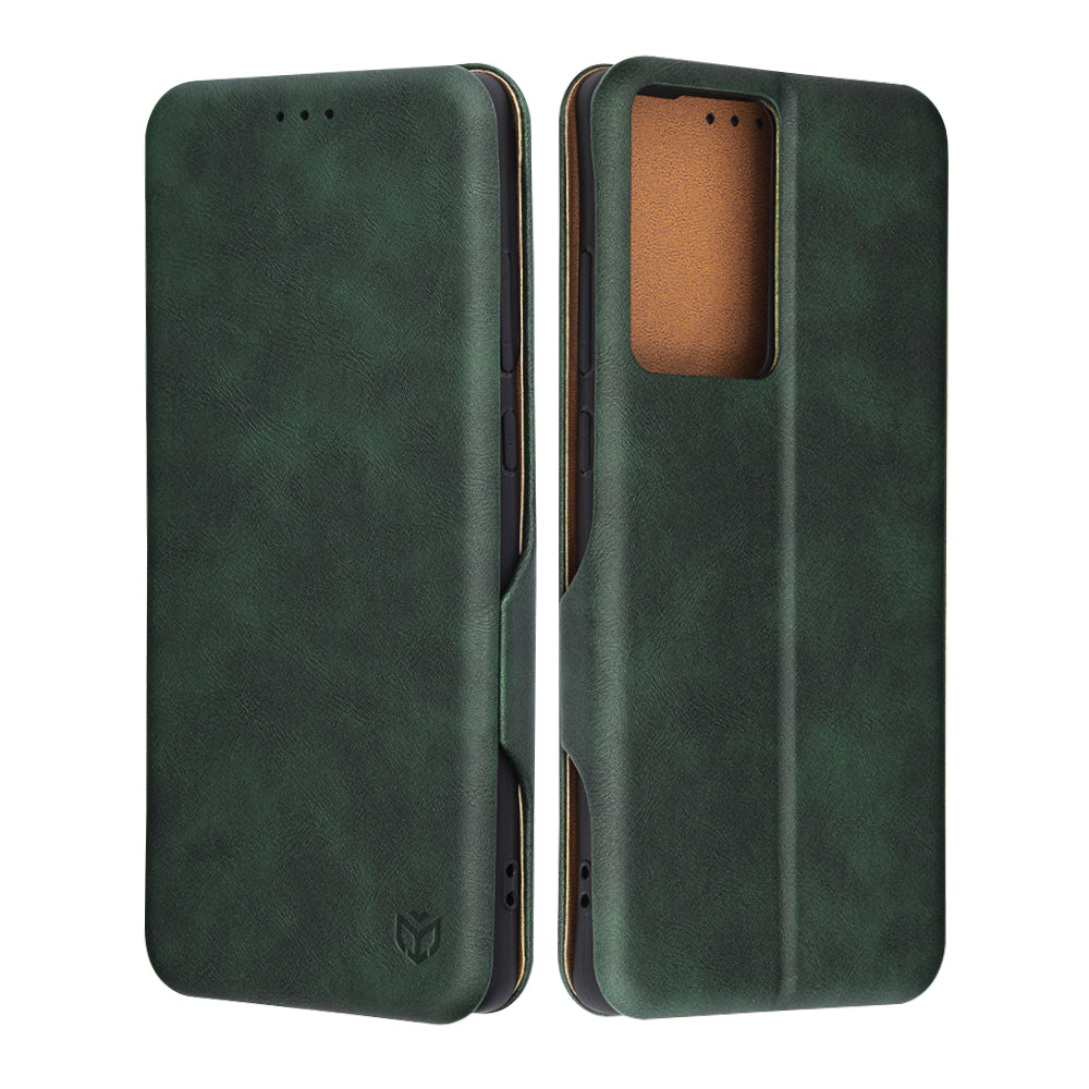 Case for Motorola Moto G85, Techsuit, Safe Wallet Plus, Green