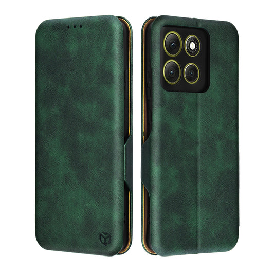 Θήκη για Motorola Moto G86, Techsuit, Safe Wallet Plus, Πράσινη